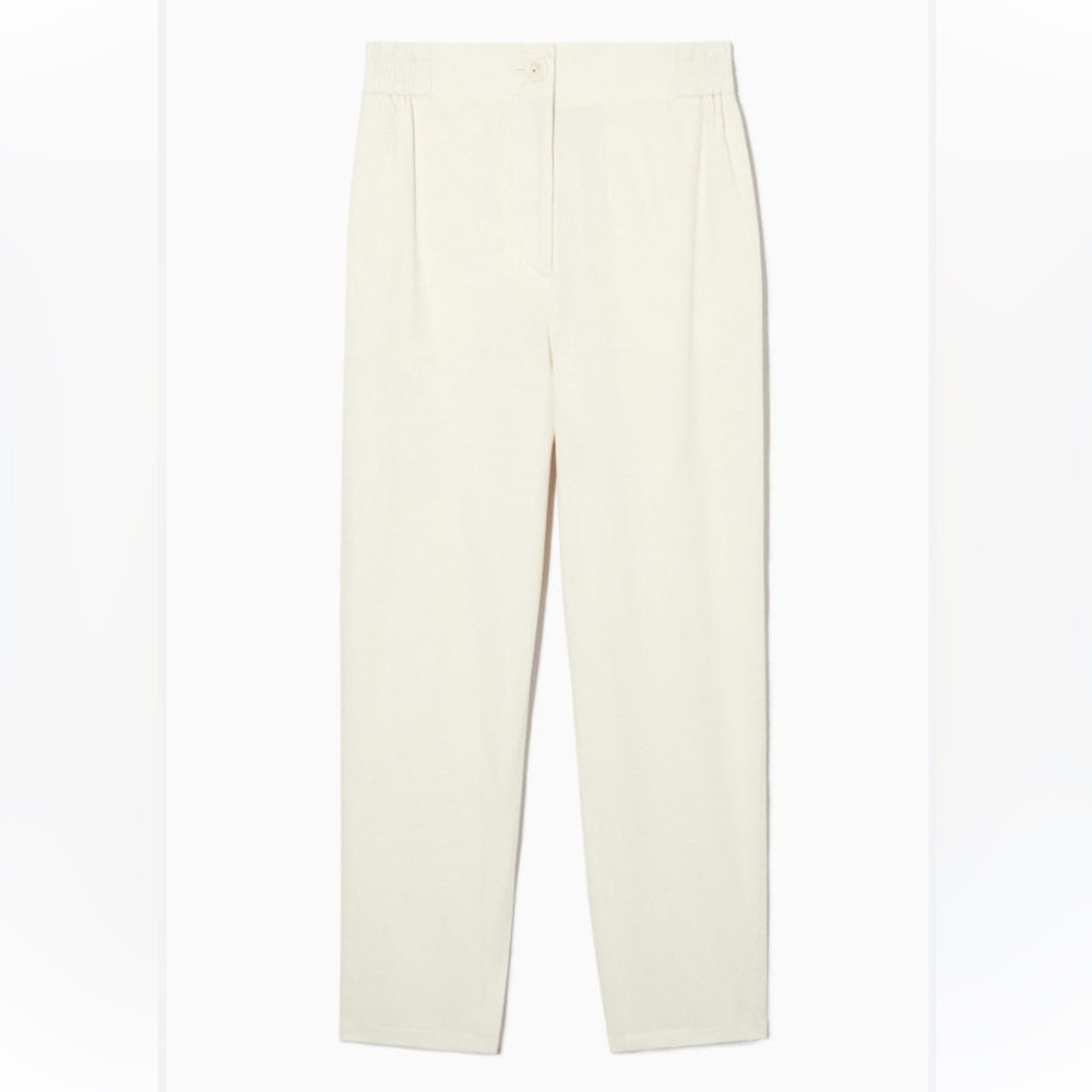 COS ivory corduroy relax fit pants 32